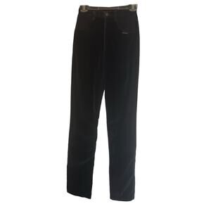 Vtg Rocky Mountain Jeans Rockies Black High Rise Velvet